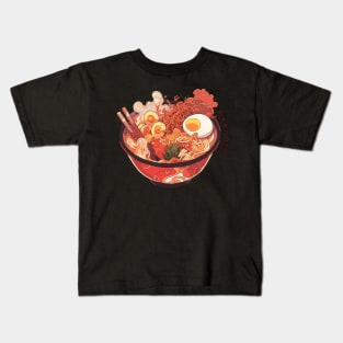 Ramen Anime Food Kids T-Shirt